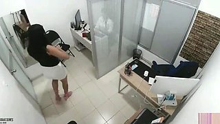 Big Tits Latina Office Lesbian Stress Relief - Candyrouse and Vayolet Eat Pussy and Kiss