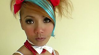 Thai teen 18+ princess takes cock