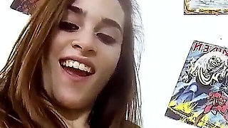 Horny skinny teen Silvia Griso fucks her boyfriend and films herself.