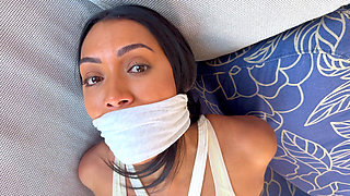 Courtney: Gym Bag in Hand,rope on Her Wrists (4k + Bts)