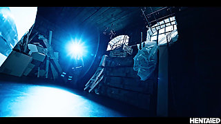 MILF Gets Filled with LOADS of Monster Cum Nonstop - Little Puck Hentai Alien Invasion