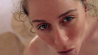 Sexy Student Give Me Risky Blowjob in Abandoned Luxury Villa