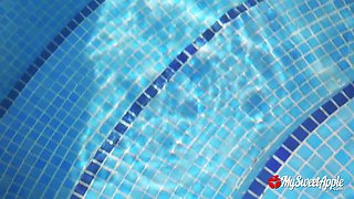 Mysweetapple Enjoys Happy 69 With Sensual Pool Play