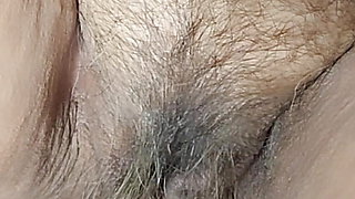 Pissing on My Feet and Masturbating Hairy Pussy While Peeing