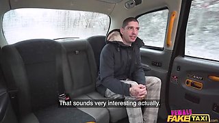 Fake Taxi Blowjob: Redhead Babe Cherry Candle Satisfies Huge Cock in Car