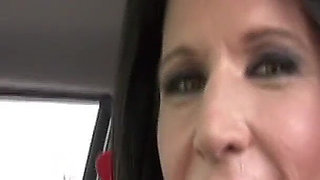 Mature Julia Sucks BBC and Rides Hard in the Car