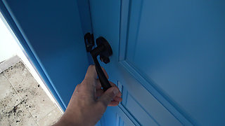 Stepmother Caught Stepson Masturbating While She Was Taking a Shower