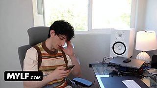 Huge boobed porno schoolteacher Rachael Cavalli gives her student a hands-on masterclass