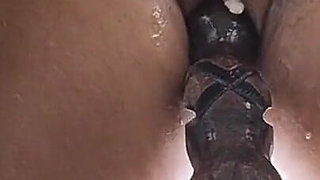 Stepsister Rides the Bedpost While the Other Hides and Squirts Until She Collapses