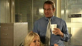 Randy secretary plays master and servant
