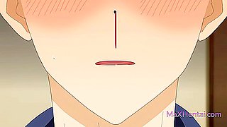 Kitagawa x Gojo Kun: Unexpected Bathroom Sex with Busty Blonde Stepsis