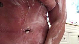 Cute amateur brunette naughty in solo jerking show on camera