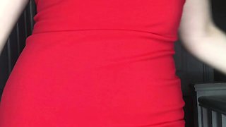 Brunette solo darling masturbating at home