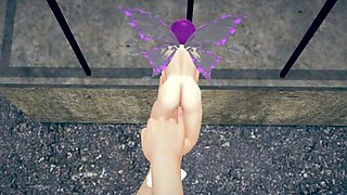 Hot tiny fairy gets fingered hard - petite pussy play