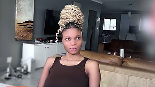 BIG TITS Ebony TEEN pussy RAMMED hardcore