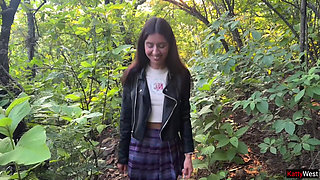 Crazy Cumwalk in Public Park Full of People - Public Blowjob Flashing