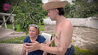 Perv Grandma Hires Young Gardener and Ends up Fucking Him Hard in the Ass