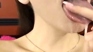 Immeganlive Full Nude Topless Cum and Spit Play Video