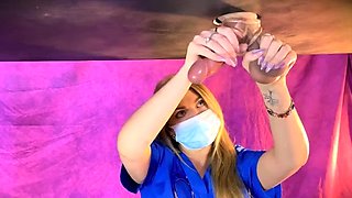 Kittybegood - Hot Blonde Nurse Drains Big Cock And Balls In