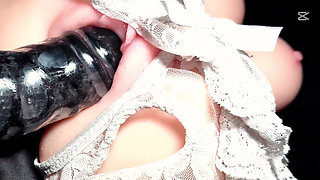 Close up - Virgin Pussy First Sex, the Best Close up Shot - Asmr Toy on Toy Sex