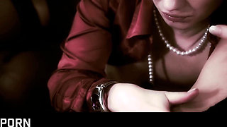 Romantic Lesbian Sex with Sensual MILF and Kissing Love