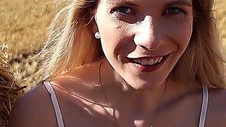 Skinny German Beauty Vivi Vallentine at Risky Outside POV Sex with Stranger