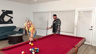 Sadie Roses Lesbian Striptease Pool Play Turns Hardcore