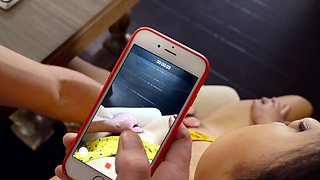 Asian teen stepsis loses bet and pounded