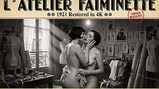 L 'atelier Faiminette 1921 Rare French Silent Erotic Film Restored in 4K