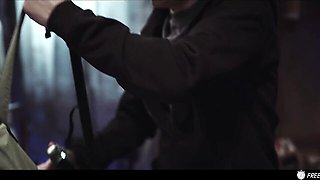 Freeze featuring Sam Bourne and Tiffany Tatum's brunette xxx