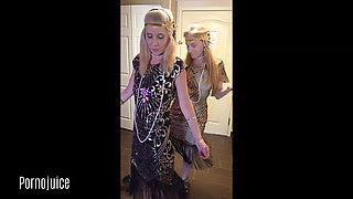 Sexy Lesbian Flappers Starring Xtrarenee and Dawn Layla