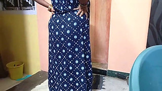 Indian big boobs Aunty bathroom enjoy