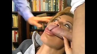 Busty Blonde MILF Takes Two Big Vintage Cocks - Anal & Cum in Mouth