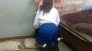 Hot 19 Year Old Teen Sucks Cock, Fucks Doggystyle & Missionary Good Sex in Uniform