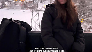 Horny Teen Gets Facial and Cum in Mouth Public Outdoor Doggy Style
