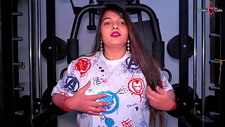 my gym trainer Caught me masturbate myself at Gym, He help me Squirt and fuck my big hairy Ass.