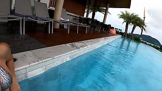 Picking up Asian hot girl and raw fuck - x Antonio