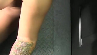 Busty blonde MILF Alyssa Lynn drains every cock in the gangbang room POV