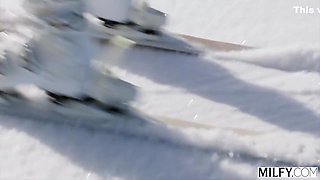 Ski Instructor Brandi Teaches Young Stud New Tricks 12 Min