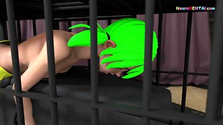 Strapped down college babes fucked by machines until they squirt on dungeon floor