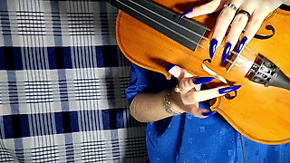Blue Nails and a Violin