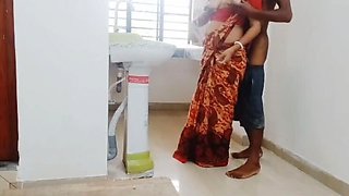 Desi Hot Bhabhi Gets Rough Kitchen Sex Satisfaction