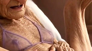 90 Year Old Mature Woman Has Multiple Orgasms in Bed with a Soaking Wet Pussy