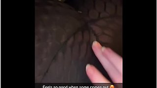 Letting A Fan Control My Bladder On Snapchat Till I Piss My Tight Black Leggings