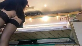 Crimson-molten cougar with long gams upskirted at work - point of view