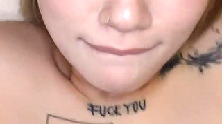 Tatted Taiwanese Hottie Swaiill Ahegaos & Cums on Huge American Cock