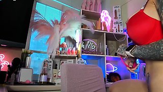 Solo blonde wam fetish enema toyed with anal dildo