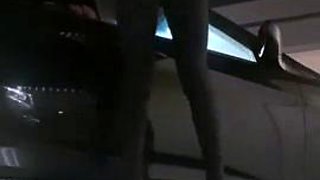 Ariaaaxxx Risky Flashing In The Parking Lot