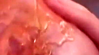 Busty Brunette MILF Gets Her Tits Covered in Cum