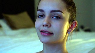 Pale amateur teen brunette Lynn Love
